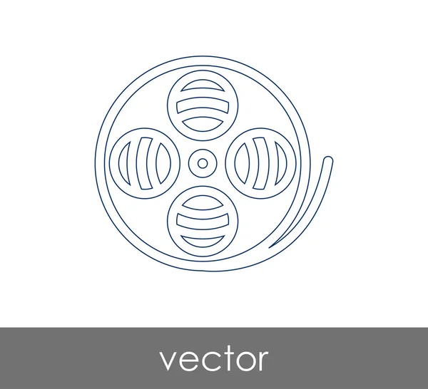 Icono Película Para Diseño Web Aplicaciones — Vector de stock