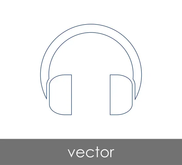 Headphones web icon — Stock Vector