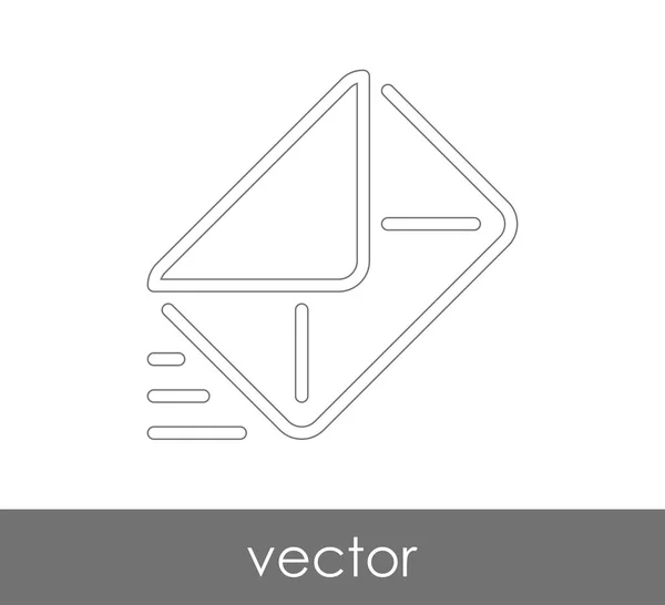 Ilustração Vetor Ícone Envelope Sinal — Vetor de Stock