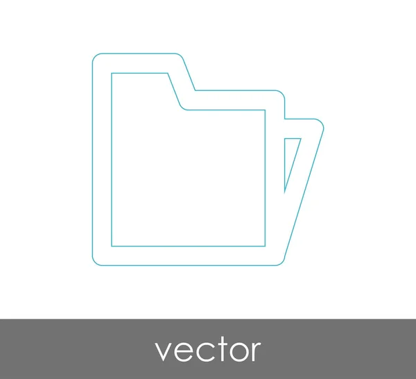 Icono de carpeta — Vector de stock