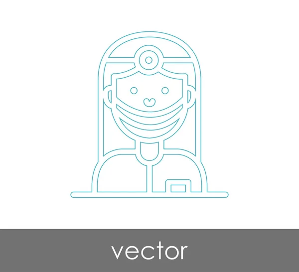 Doctor icono web — Vector de stock