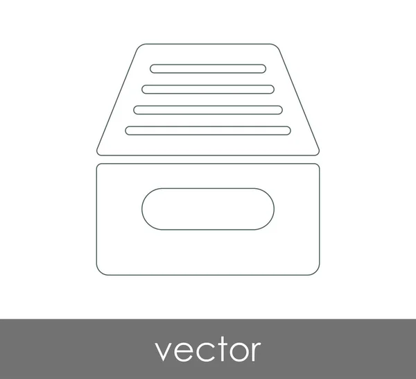 Vektor Illustration Design Des Archivsymbols — Stockvektor