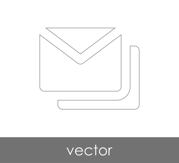 Vectorillustratie Het Pictogram Van Envelop Teken — Stockvector