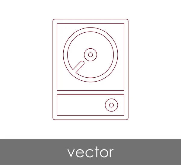 Icono del disco duro — Vector de stock