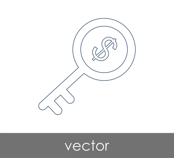 鍵のアイコン 安全コンセプト ベクトル図 — ストックベクタ