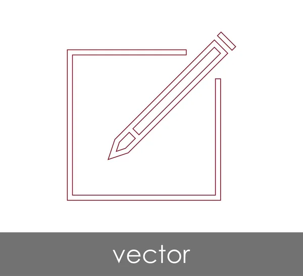 Editar icono de concepto — Vector de stock