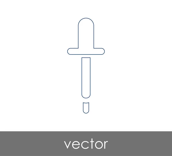 Ícone Médico Conta Gotas Ilustração Vetorial — Vetor de Stock