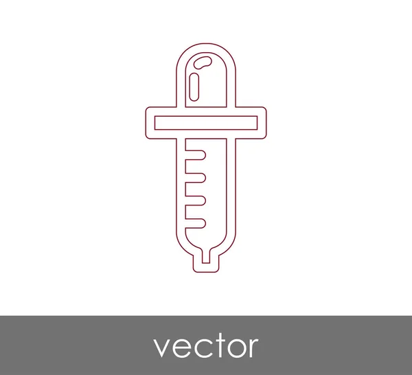 Dropper Medicinsk Ikon Vektorillustration — Stock vektor