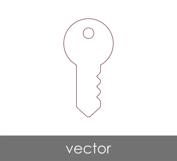 Nyckelikonen Säkerhetskoncept Vektorillustration — Stock vektor