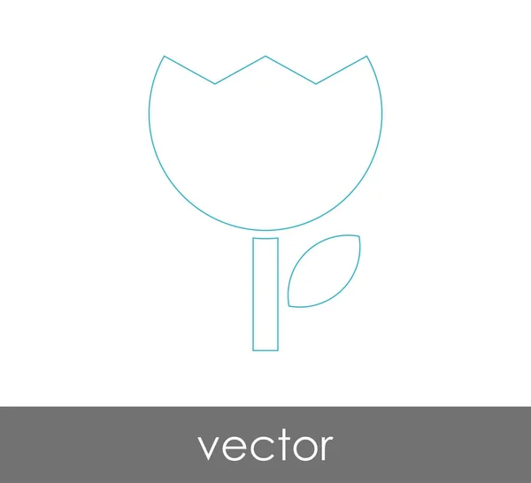 Blume Symbol Für Web Design Und Anwendungen — Stockvektor