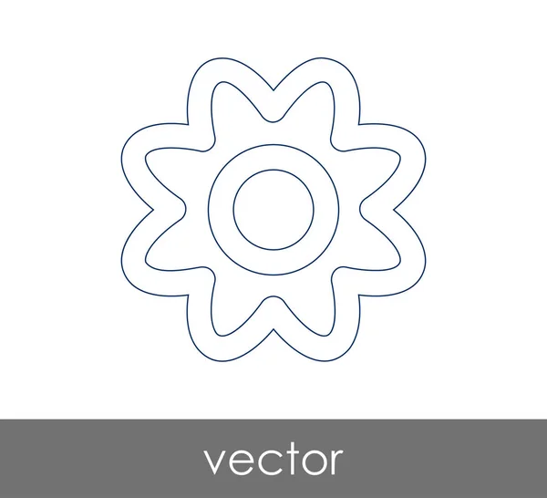 Flower Icon Web Design Applications — Stock Vector