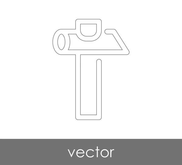 Ikona webové kladivo — Stockový vektor