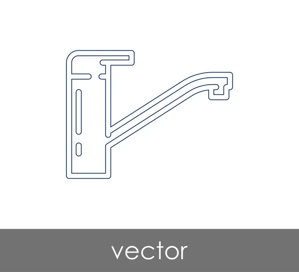 Vector Illustration Design Faucet Icon — Stock Vector