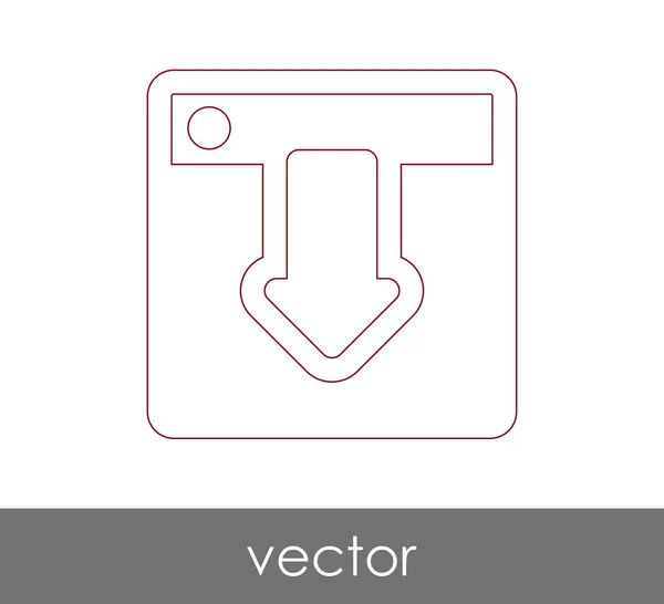 Ícone de seta para download —  Vetores de Stock