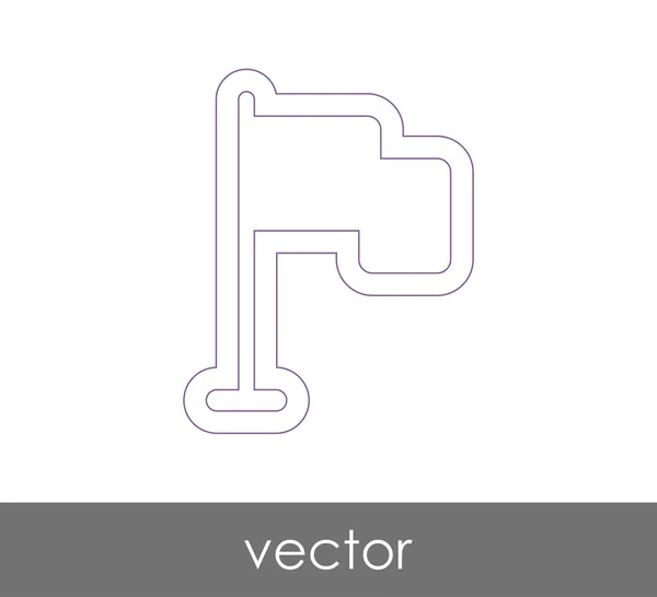 Иконка Флага Веб Дизайна Приложений — стоковый вектор
