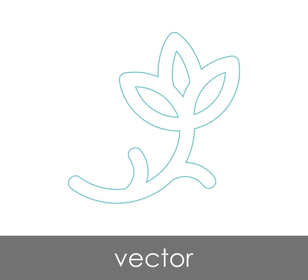 Icono Flor Para Diseño Web Aplicaciones — Vector de stock