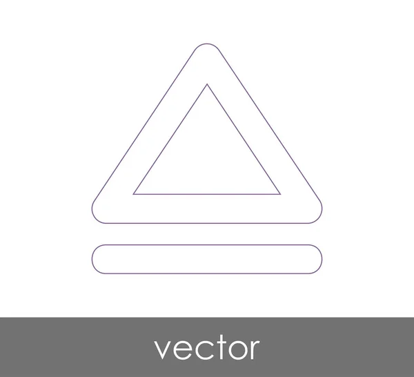 Vektorauswurf-Symbol — Stockvektor