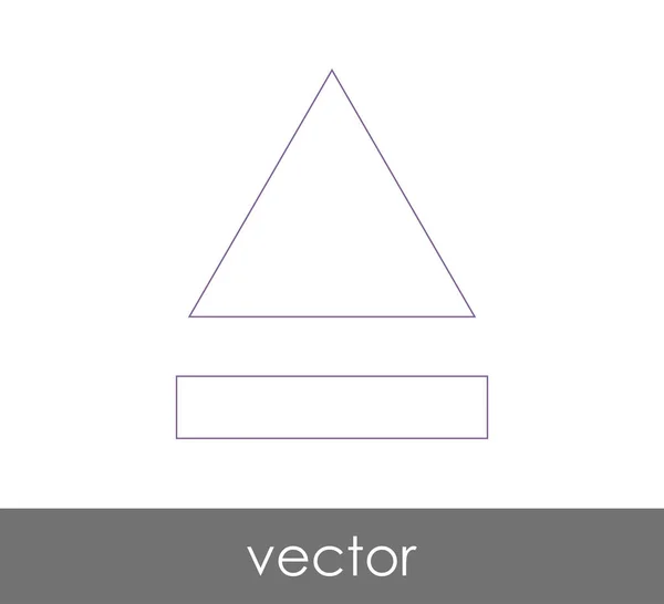 Vector uitwerpen pictogram — Stockvector