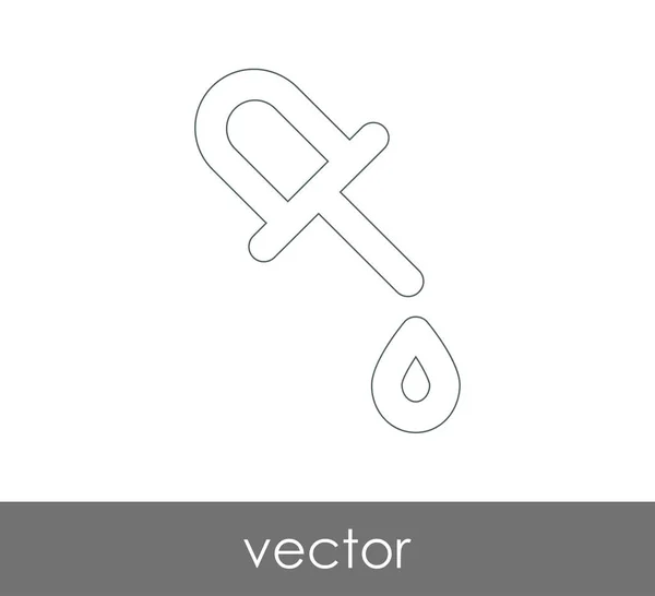 Dropper Medicinsk Ikon Vektorillustration — Stock vektor