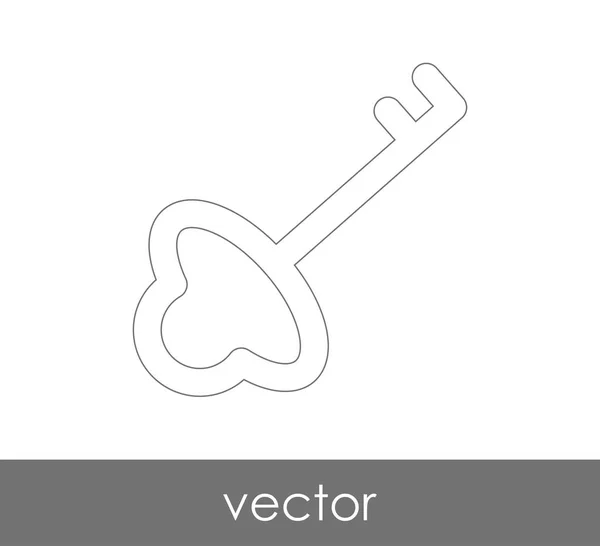 Icône Clé Concept Sécurité Illustration Vectorielle — Image vectorielle
