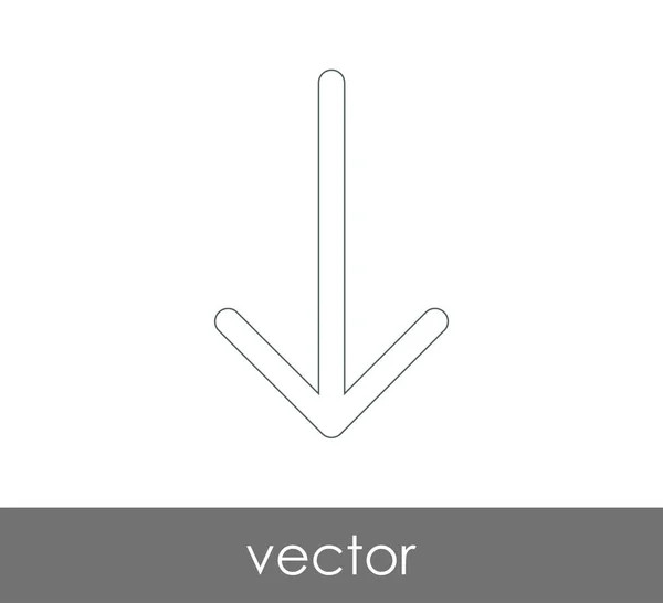 Завантажити значок стрілки — стоковий вектор