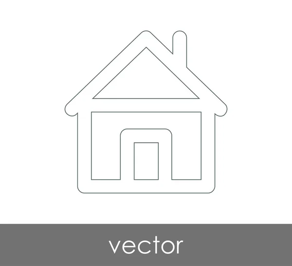 Inicio icono web — Vector de stock