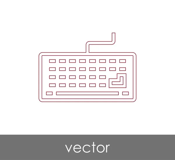 Design der Tastatur-Ikone — Stockvektor