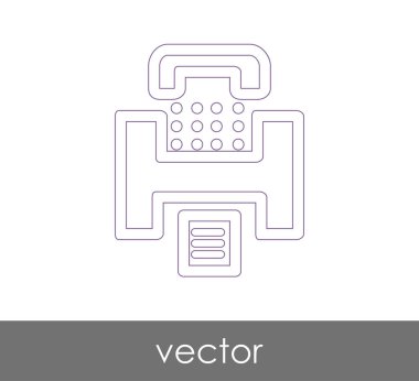 Faks makinesi simgesi