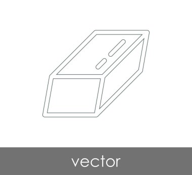 Silgi Kırtasiye Simge, vektör çizim