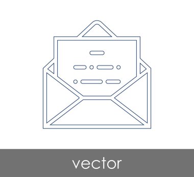 Vektör çizim, zarf simgesi, işareti  