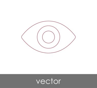 göz grafik simgesini, vektör çizim