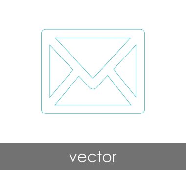 Vektör çizim, zarf simgesi, işareti  