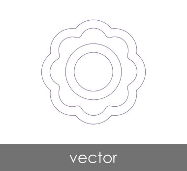 web tasarım ve uygulamalar için çiçek simgesi