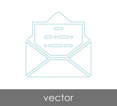 Vektör çizim, zarf simgesi, işareti  