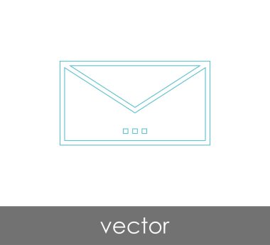 Vektör çizim, zarf simgesi, işareti  