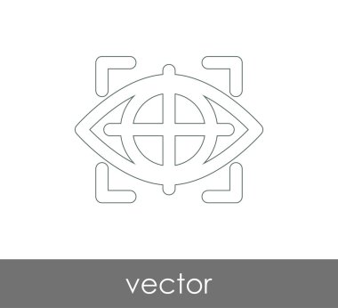 göz grafik simgesini, vektör çizim