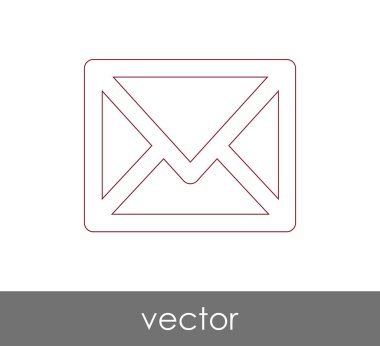 Vektör çizim, zarf simgesi, işareti  