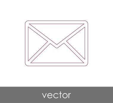Vektör çizim, zarf simgesi, işareti  