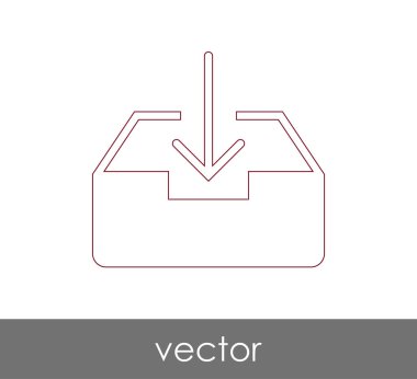 vektör çizim tasarım Arşiv simgesinin