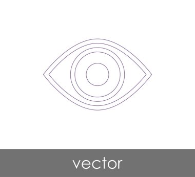 göz grafik simgesini, vektör çizim