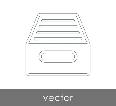 vektör çizim tasarım Arşiv simgesinin