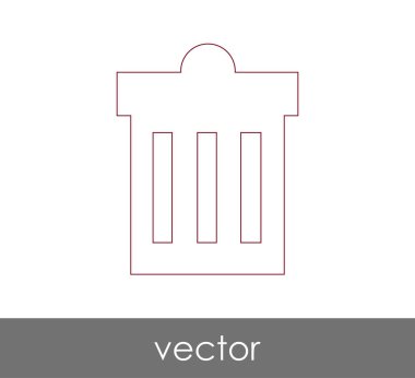 çöp kutusu simgesini