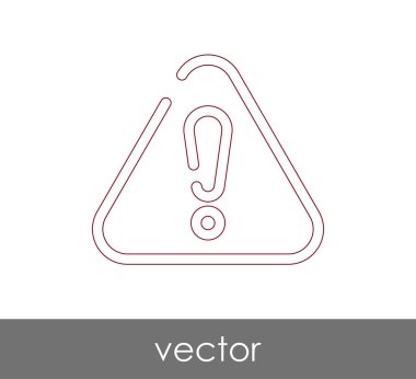 ünlem işareti simgesi, vektör çizim