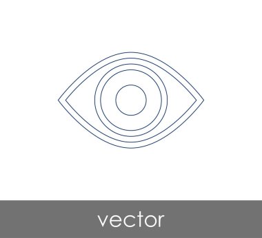göz grafik simgesini, vektör çizim
