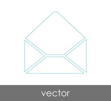Vektör çizim, zarf simgesi, işareti  