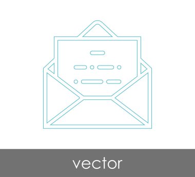 Vektör çizim, zarf simgesi, işareti  