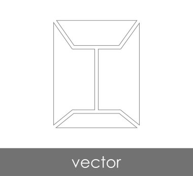 Vektör çizim, zarf simgesi, işareti  