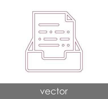 vektör çizim tasarım Arşiv simgesinin