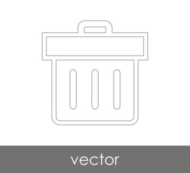 çöp kutusu simgesini