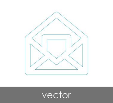 Vektör çizim, zarf simgesi, işareti  